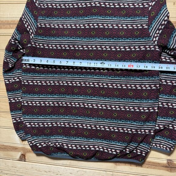 Patagonia Snap-T Glissade Reversible Geometric Fleece Pullover Jacket Mens Small - Picture 11 of 13